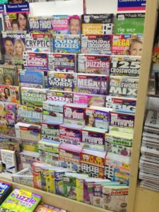 Puzzle books in newsagency