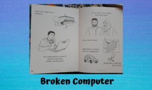 Sample pages of Broken Computer from May Street Stories