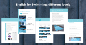 Interior pages from Navitas English for swimming