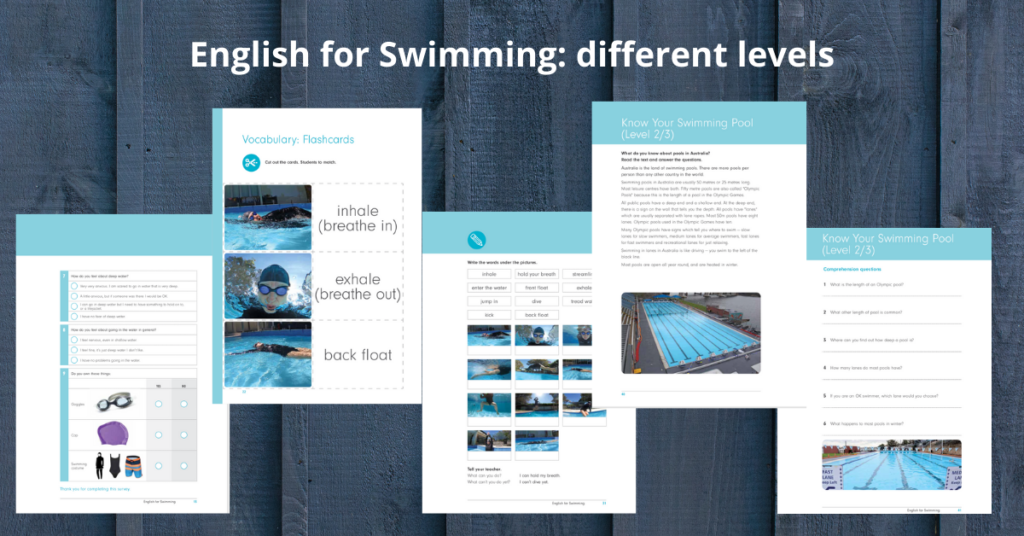 English for swimming