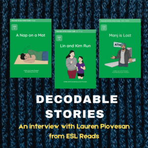 Intro pic for decodable readers from ESL Reads