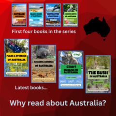 Covers of new Read about Australia ESL Easy Read books